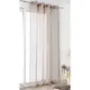 LINDER Függönyök VOILE DE LIN Fehér 145x260 cm