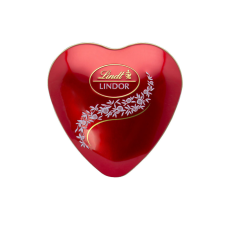Lindor Milk Tin kicsi szív fémdobozban - 50 g csokoládé és édesség