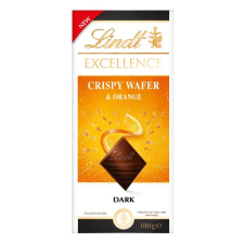 Lindt Csokoládé LINDT Excellence Crispy biscuit orange 100 g csokoládé és édesség