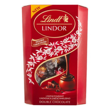 Lindt Csokoládé lindt lindor double chocolate dupla csokoládé golyók díszdobozban 200 g csokoládé és édesség