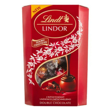 Lindt Csokoládé LINDT Lindor Double Chocolate dupla csokoládé golyók díszdobozban 200g csokoládé és édesség