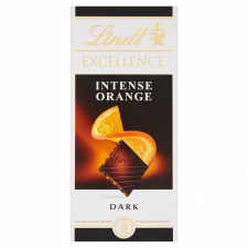 Lindt Excellence Intense Orange narancsos és mandulás étcsokoládé 100 g csokoládé és édesség