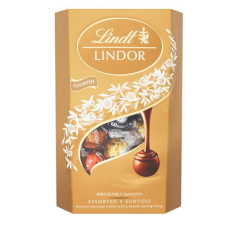 Lindt Lindor Assorted tejcsok.golyók díszdob.200g/8/ csokoládé és édesség