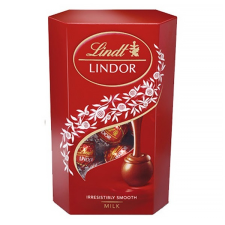Lindt Tejcsokoládé golyók LINDT LINDOR MILK díszdobozban 200g csokoládé és édesség