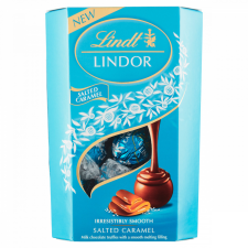 Lindt tejcsokoládé sókristályokkal és lágyan olvadó karamellás töltelékkel 200 g csokoládé és édesség