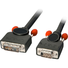 LINDY 1m DVI-A/VGA Cable VGA (D-Sub) Fekete (41195) kábel és adapter