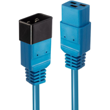 LINDY 30120 tápkábel Kék 1 M C19 csatlakozó C20 csatlakozó (30120) kábel és adapter