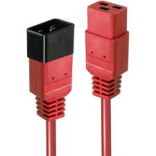LINDY 30123 tápkábel Vörös 1 M C19 csatlakozó C20 csatlakozó (30123) kábel és adapter
