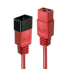 LINDY 30124 Vörös 2 M C19 csatlakozó C20 csatlakozó kábel és adapter