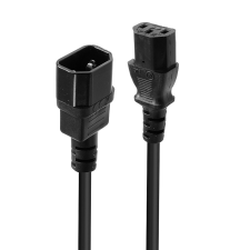 LINDY 30320 Fekete 0,5 M C14 csatlakozó C13 csatlakozó kábel és adapter