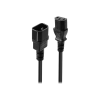 LINDY 30321 tápkábel Fekete 1 M C14 csatlakozó C13 csatlakozó (30321)