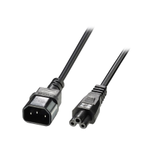 LINDY 30341 tápkábel Fekete 2 M C14 csatlakozó C5 csatlakozó (30341) kábel és adapter
