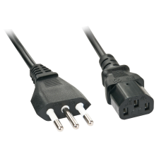 LINDY 30413 Fekete 2 M CEI 23-16 C13 csatlakozó kábel és adapter