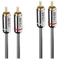 LINDY 35348 audio kábel 5 M 2 x RCA Antracit (35348) kábel és adapter