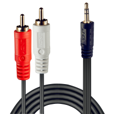 LINDY 35682 Premium 2xRCA apa - 3.5mm Jack apa Kábel (3m) kábel és adapter