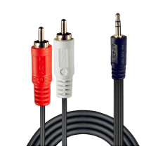 LINDY 35685 3.5mm Jack apa - 2x RCA apa Kábel (10m) kábel és adapter