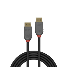 LINDY 36483 Anthra Line DisplayPort 1.4 - DisplayPort 1.4 Kábel 3m - Fekete kábel és adapter