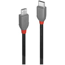 LINDY 36890 USB kábel 0,5 M USB 2.0 USB C Micro-USB B Fekete, Szürke (36890) kábel és adapter