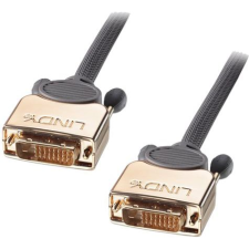 LINDY 37140 DVI kábel 0,5 M DVI-D Szürke (37140) kábel és adapter