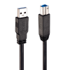 LINDY 43098 USB kábel 10 M USB 3.2 Gen 1 (3.1 Gen 1) USB A USB B Fekete