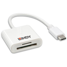 LINDY 43185 kártyaolvasó USB 3.2 Gen 1 (3.1 Gen 1) Type-C Fehér (43185) kártyaolvasó