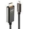 LINDY 43317 video átalakító kábel 10 M USB C-típus HDMI A-típus (Standard) Fekete