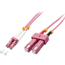 LINDY 46362 száloptikás kábel 3 M LC SC OM4 Rózsaszín (46362) kábel és adapter