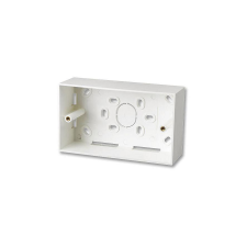 LINDY AufputzrahmenWanddose 2fach UK  147x86x47 mm weiss (60524) villanyszerelés
