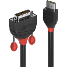LINDY HDMI an DVI-D Single Link Kabel Black Line 0.5m (36270) kábel és adapter