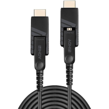 LINDY HDMI Fibre Optic Hybrid Micro-HDMI 18G Kabel 50m (38324) kábel és adapter