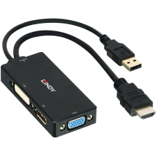 LINDY Konverter HDMI an DP/DVI/VGA Multi (38182) kábel és adapter