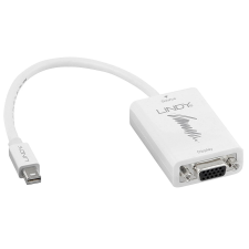 LINDY Mini DisplayPort VGA/D-Sub Átalakító Fehér 10cm 41015 kábel és adapter