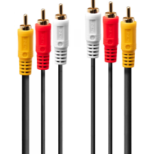 LINDY RCA Összekötő Fekete 10m 35695 kábel és adapter