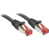 LINDY RJ45 Hálózat Csatlakozókábel CAT 6 S/FTP 2.00 m Fekete Védővel LINDY (47779)