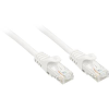 LINDY RJ45 Hálózat Csatlakozókábel CAT 6 U/UTP 0.50 m Fehér Védővel LINDY (48201)