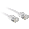 LINDY RJ45 Hálózat Csatlakozókábel CAT 6 U/UTP 30.00 cm Fehér Védővel LINDY (47500)