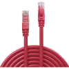 LINDY RJ45 Hálózat Csatlakozókábel CAT 6 U/UTP 5.00 m Piros Védővel LINDY (48035)