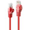 LINDY RJ-45/RJ-45 Cat6 1m hálózati kábel Vörös U/UTP (UTP) (48182)