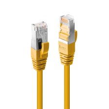 LINDY S/FTP CAT6a Patch kábel 5m - Sárga kábel és adapter