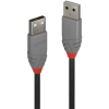 LINDY USB 2.0 Kabel Typ A/A Anthra Line M/M 1m (36692)