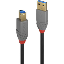 LINDY USB 3.0 Csatlakozókábel [1x USB 3.0 dugó, A típus - 1x USB 3.0 dugó, B típus] 0.50 m Fekete (36740) kábel és adapter