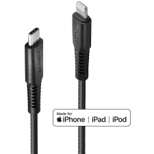 LINDY USB-C an Lightning Kabel schwarz 0.5m verstärkt (31285) kábel és adapter