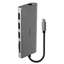 LINDY USB-C Multi-Port dokkoló állomás (43278) (l43278) - Notebook dokkoló laptop kellék