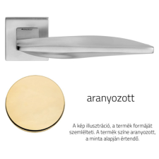 Linea Cali Aqua aranyozott lapos négyzetrozettás kilincsgarnitúra 1440 RB 024 OZ zár és alkatrészei