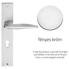 Linea Cali Aqua fényes króm kilincsgarnitúra Pajzsos 1440 PL CR zár és alkatrészei