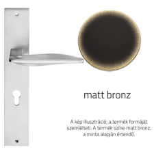  Linea Cali Aqua matt bronz kilincsgarnitúra Pajzsos 1440 PL BM zár és alkatrészei
