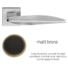 Linea Cali Aqua matt bronz lapos négyzetrozettás kilincsgarnitúra 1440 RB 024 BM