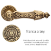 Linea Cali Arcadia francia arany körrozettás kilincsgarnitúra 1640 RB 113 OF