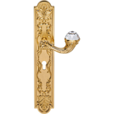 Linea Cali Brilliant Crystal aranyozott Pajzsos kilincsgarnitúra 1530 PL OZ zár és alkatrészei