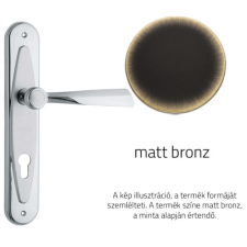 Linea Cali Elika matt bronz Pajzsos kilincsgarnitúra 990 PL BM zár és alkatrészei